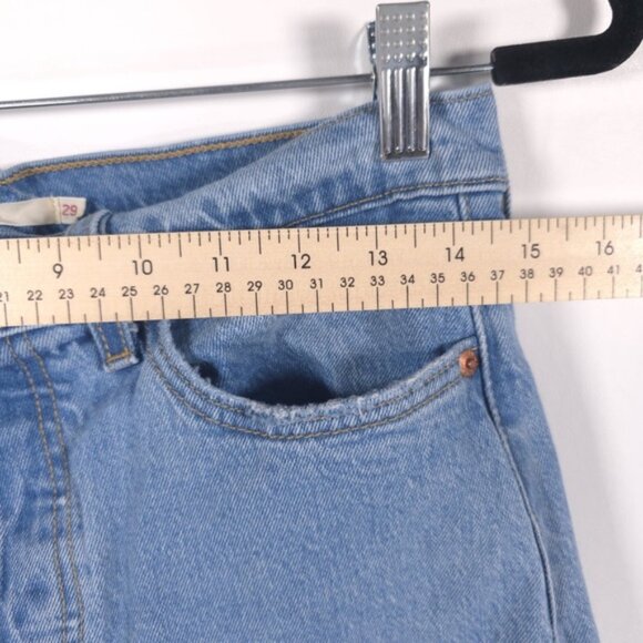 LEVI’S PREMIUM QUALITY CLOTHING WEDGIE Button Fly Jeans Raw Hem COTTON Size 29 - Picture 7 of 14